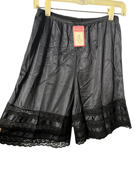 Vintage deadstock black slip shorts M Velrose - image 2