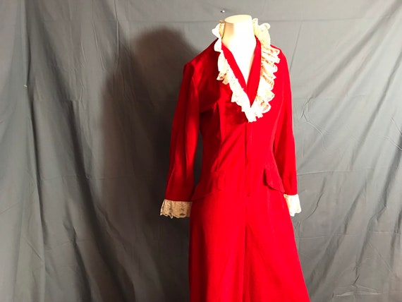 Vintage Red Loungees Pajama Jumpsuit 12