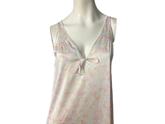 Vintage floral Vanity Fair nightgown S