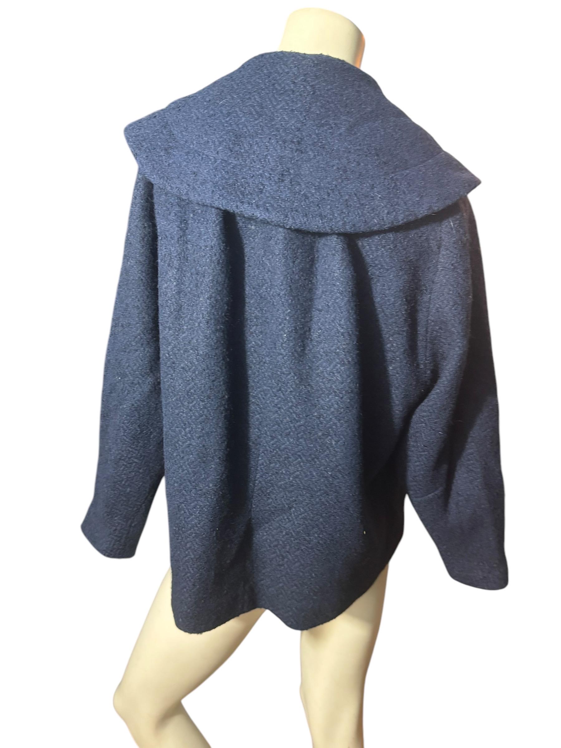 Vintage 50's 60's Blue Short Coat M - Etsy Canada