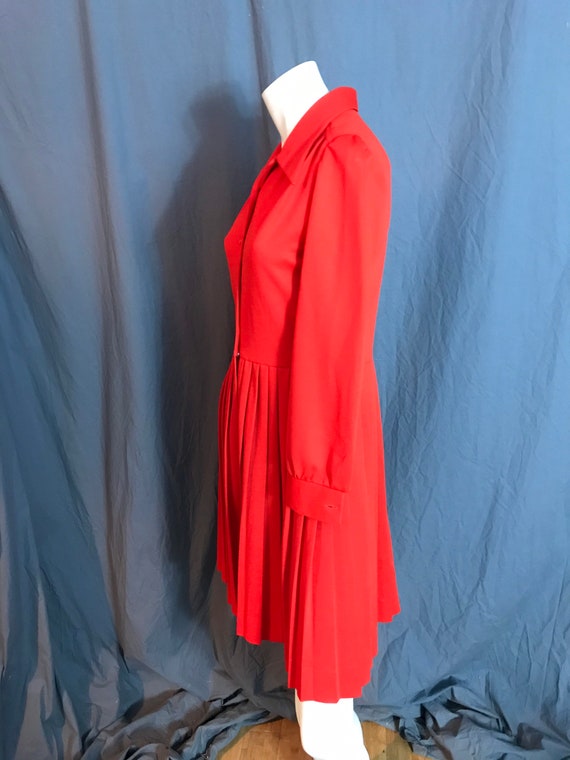 Vintage orange 60’s 70’s Fenwick Knits day dress M - image 7