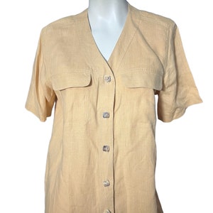 Vintage linen mini dress 8 Tess Dress