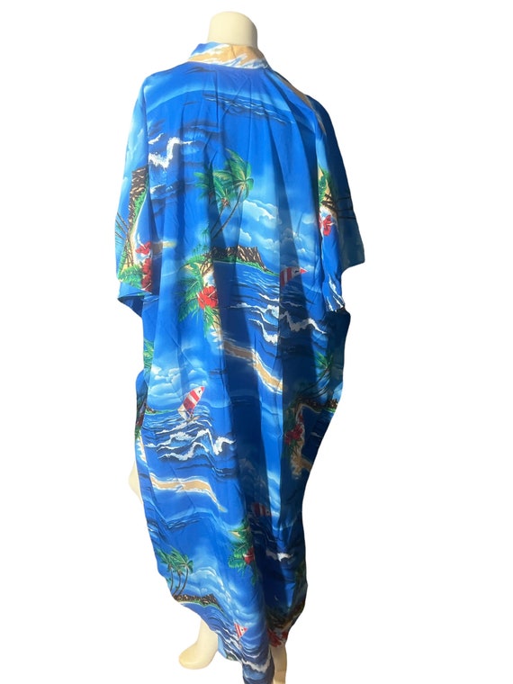 Vintage Hawaiian kaftan dress L - image 6