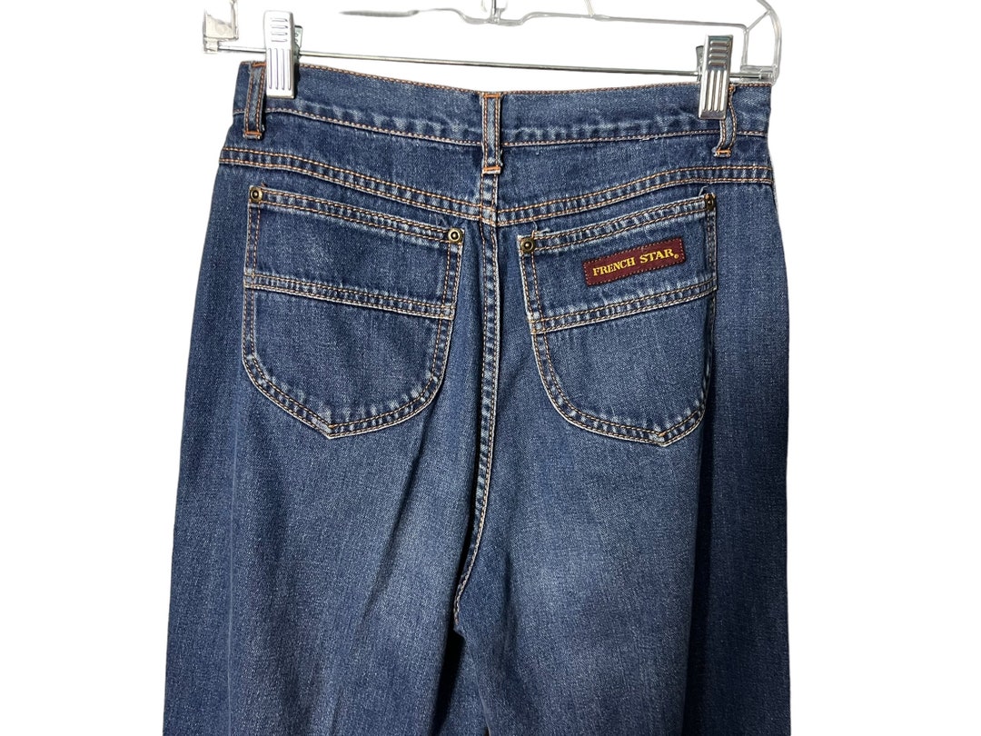 Vintage 70's Jeans 27 X 27 French Star - Etsy