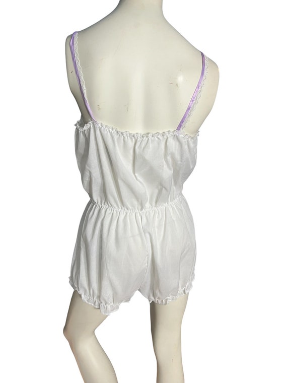 Vintage white & purple teddy L Undercover Wear - image 5