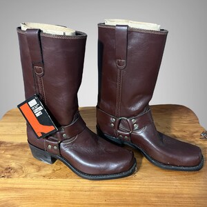 Vintage Sears Brown Leather Harness Boots Size 10.5 Vintage Sears Brown Leather Harness Boots | Mercari main image 2