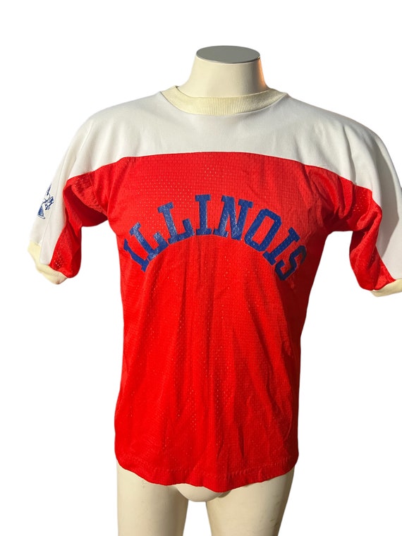 Vintage 70's Illinois sports shirt S - image 2