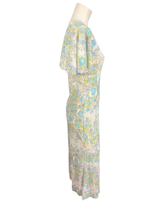 Vintage 70's long maxi dress M - image 6