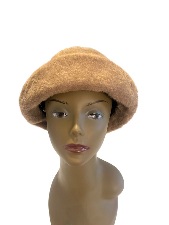 Vintage 60's Mr John hat taupe View 2