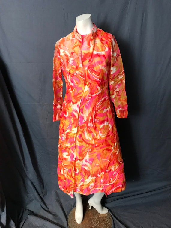 Vintage 60's 70's Mod Dress and Jacket M - image 8