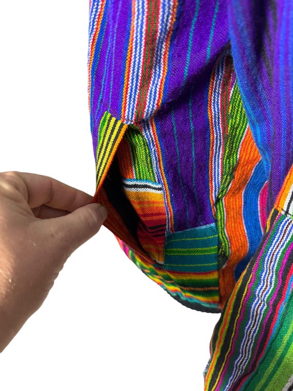 Vintage ethnic patchwork jacket M - image 7