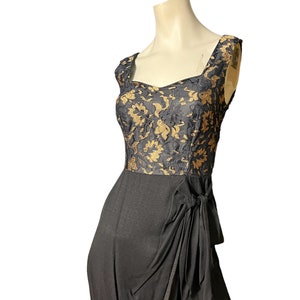 Vintage 80&#39;s black lace sarong dress sz 3