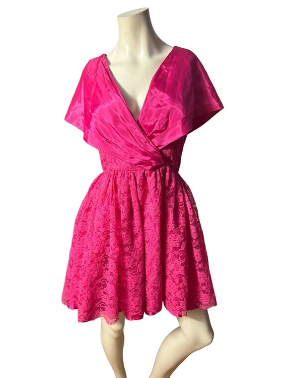 Vintage Pink Lace  A Line Homecoming Dress Mini Birthday Dress Y8864 main image 0
