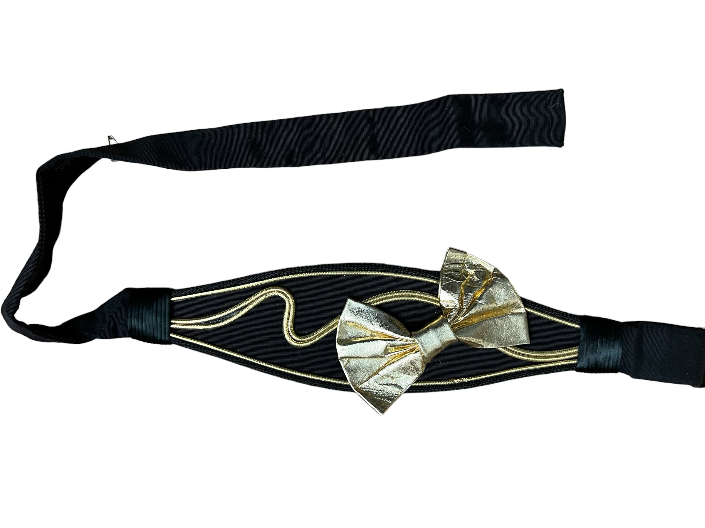 Vintage 80s Carolyn Tanner Gold Lion Medallion Belt with Black Cord Lion Head Belt In Vintage Belts for sale - eBay main image 2