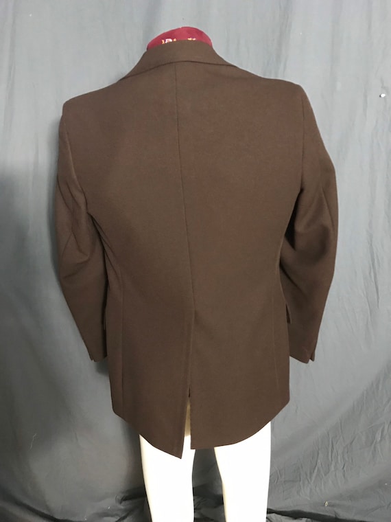 Vintage 1970’s brown sports coat jacket 42 - image 5