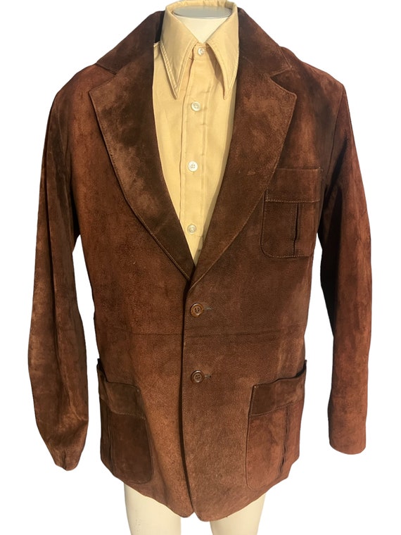 Vintage brown suede 70's jacket 42 McGregor