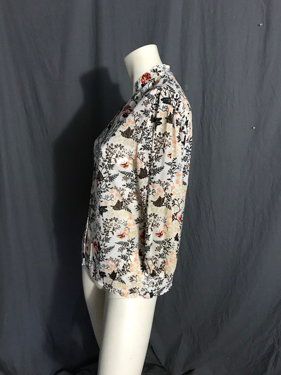 Vintage 1970’s Joyce semi sheer polyester knit sh… - image 4