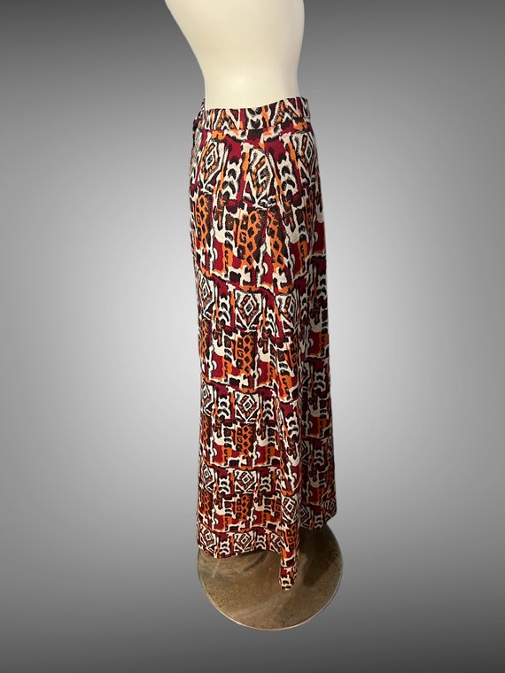 Vintage 70's maxi skirt knit M - image 6