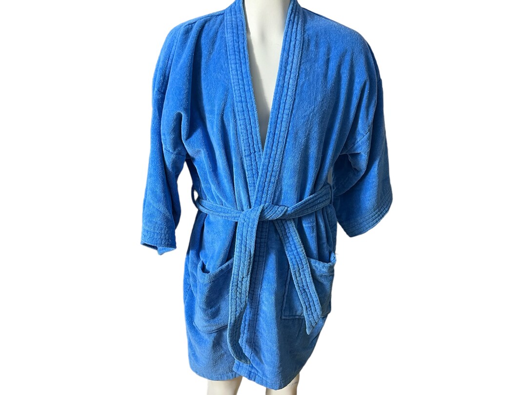 Vintage Men's Blue Robe Martex One Size - Etsy
