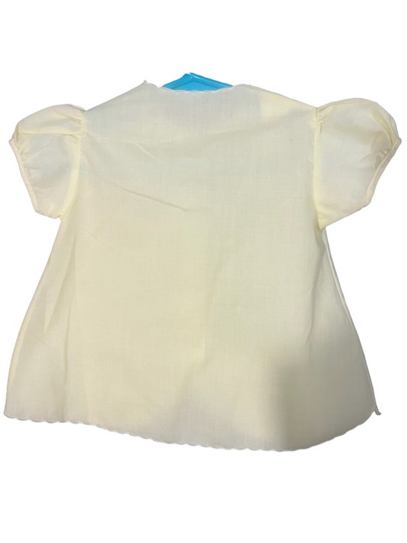 Vintage yellow baby dress diaper shirt - image 4