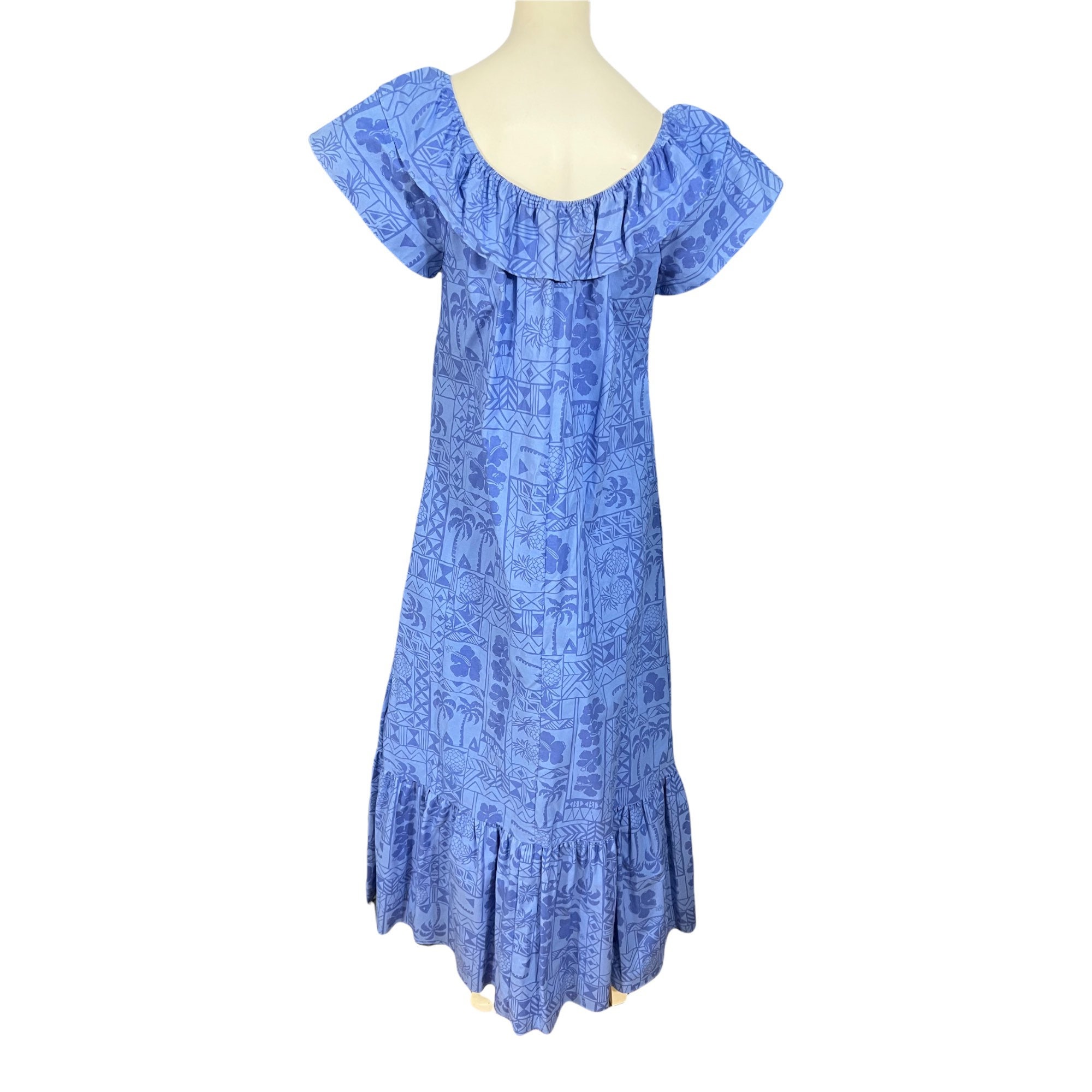 Hilo Hattie ヒロハッティ　ヴィンテージ　ハワイアンドレス ヴィンテージ ハワイアン ヒロハッティ ドレス ロング M - Etsy 日本