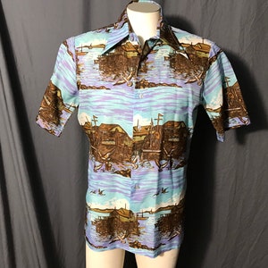 Vintage 1970s Royal Knight Quintessa boat shirt M image 1