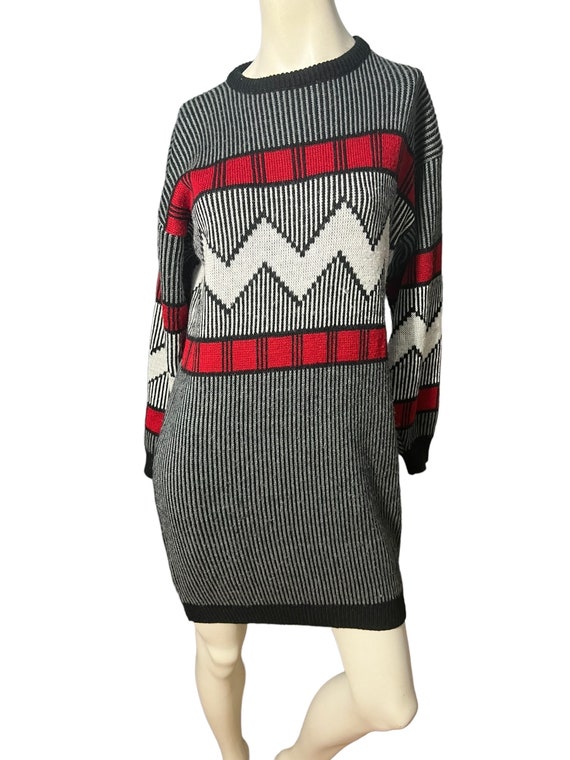 Vintage 80's sweater dress Latitudes M - image 2