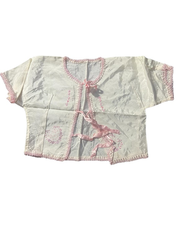 Vintage 50's baby diaper shirt jacket - image 2