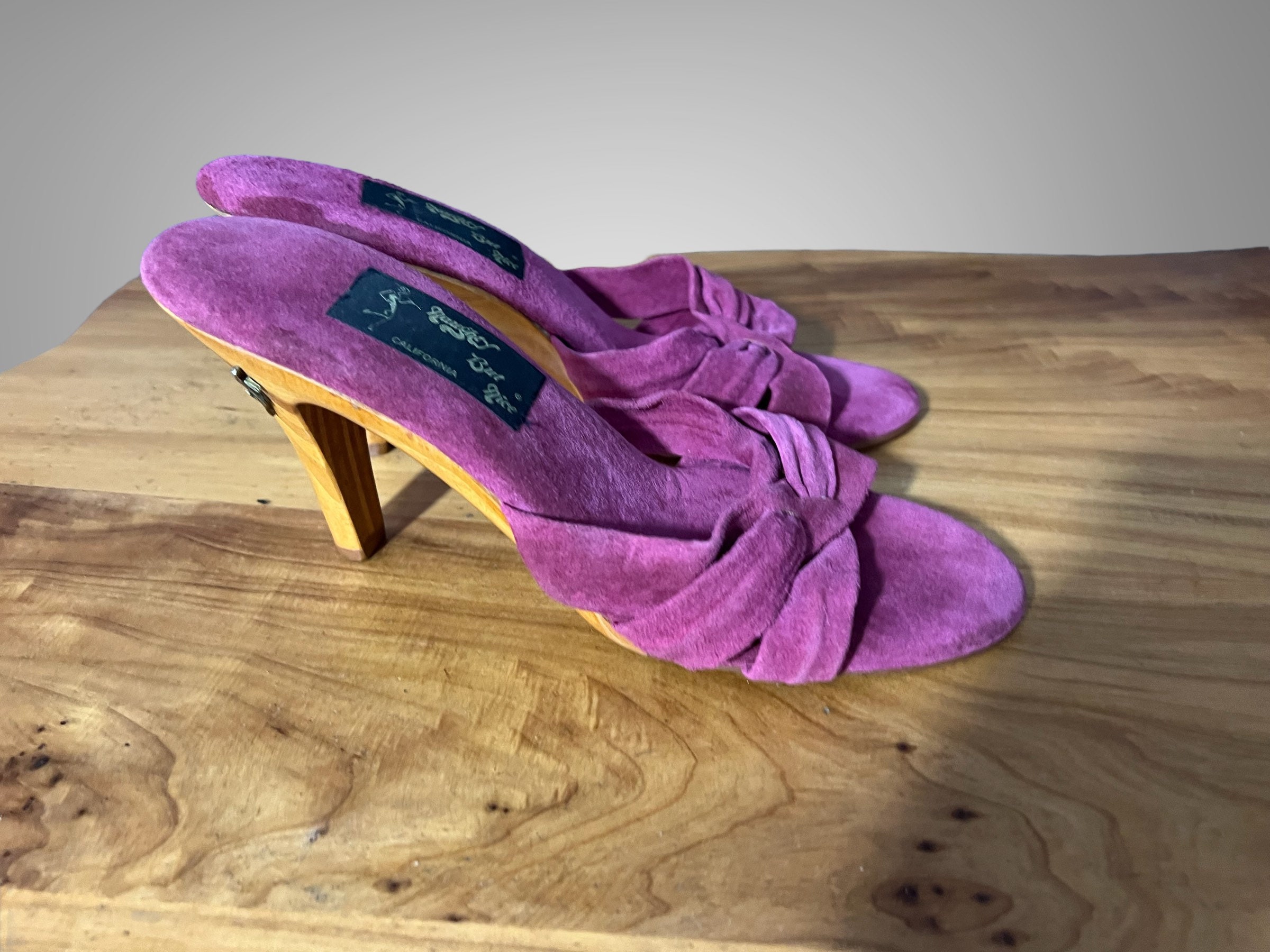 Vintage 70's Naughty but Nice Wood Heels - Etsy