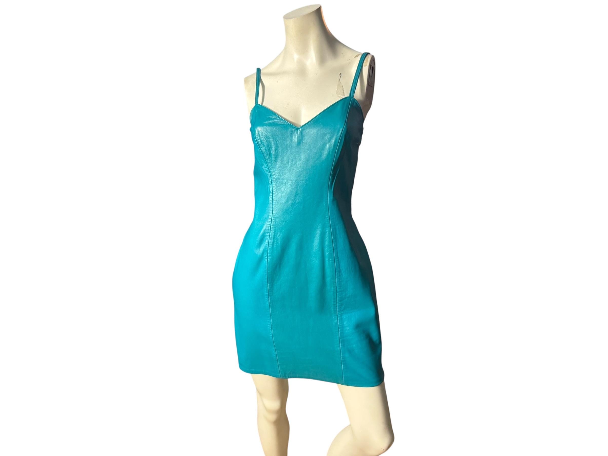 North Beach Leather Dress - Etsy