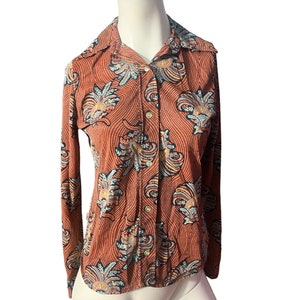 chemise abstraite Levi&#39;s vintage des années 70 S