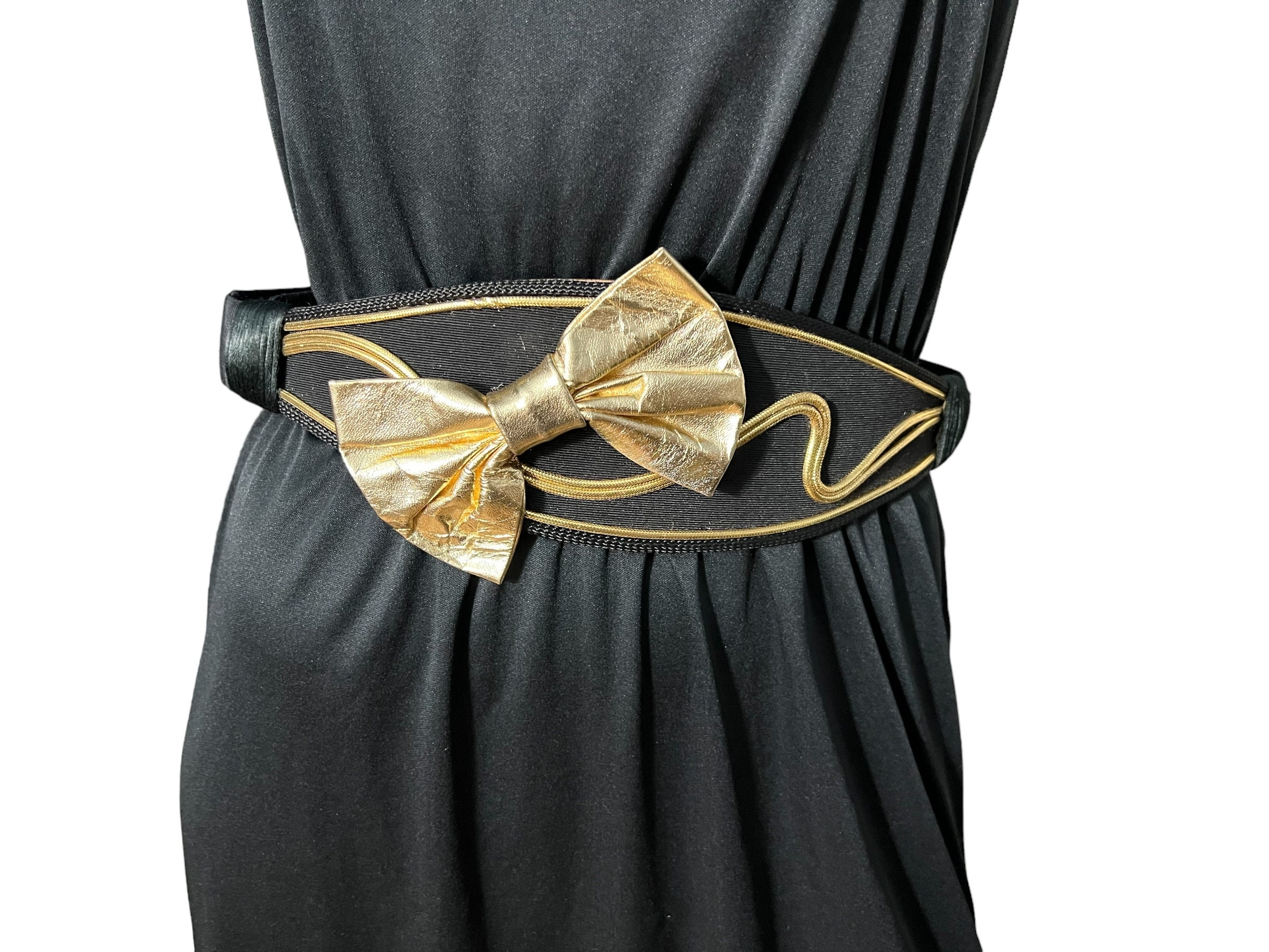 Vintage 80s Carolyn Tanner Gold Lion Medallion Belt with Black Cord Lion Head Belt In Vintage Belts for sale - eBay main image 4