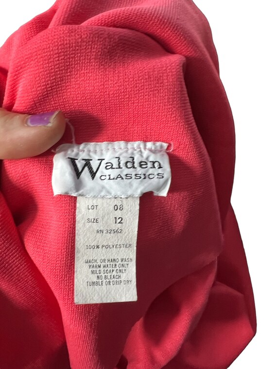Vintage 70's Coral Dress Walden Classics M - Etsy