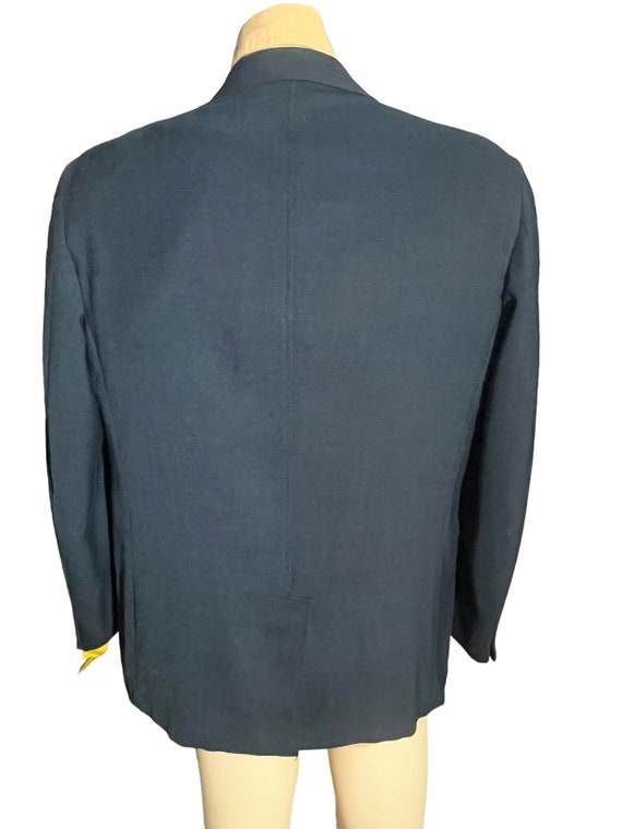 Vintage 70's blue suit jacket 42 - image 5