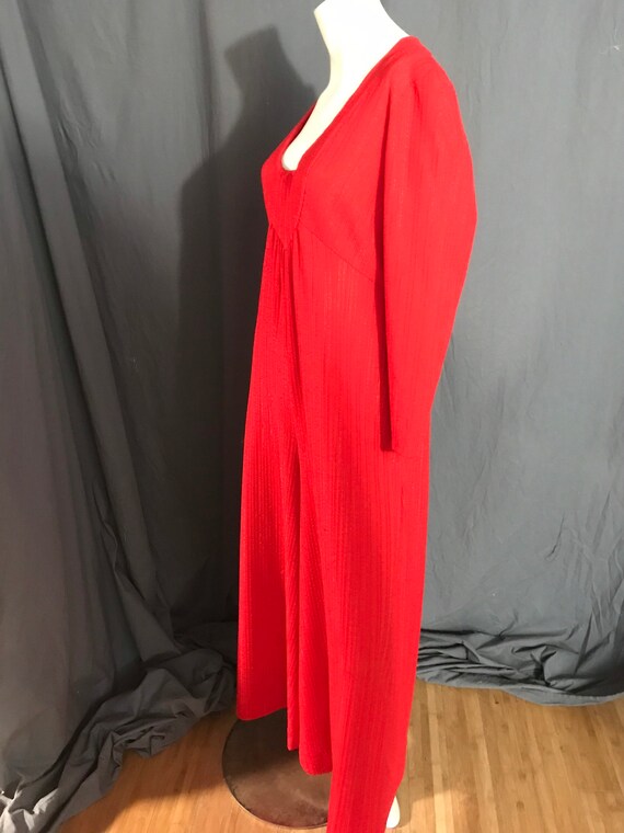 Vintage 1970’s red wide leg jumpsuit volup L - image 6