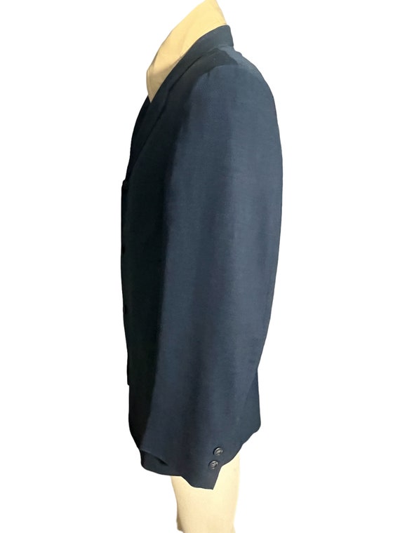Vintage 70's blue suit jacket 42 - image 6