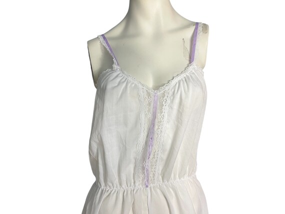 Vintage white & purple teddy L Undercover Wear - image 3