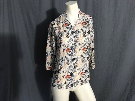 Vintage 1970’s Joyce semi sheer polyester knit sh… - image 1