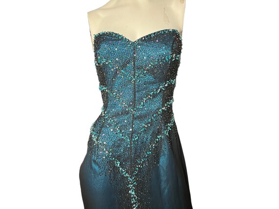 Black and turquoise dress sales