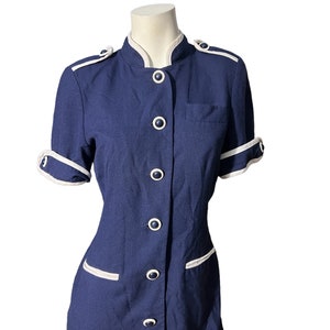 Vintage 80&#39;s navy dress M Danny & Nicole