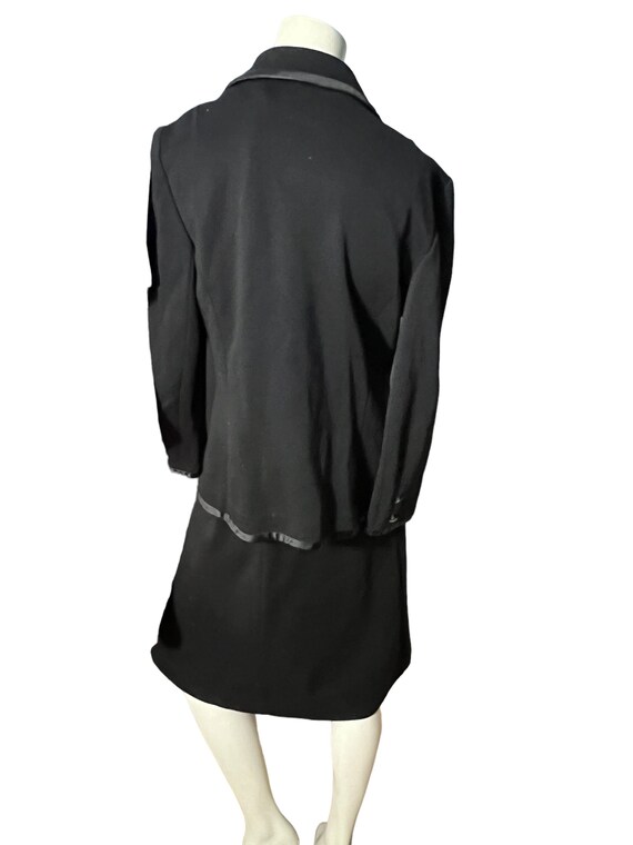 Vintage 70's black knit dress & jacket Butte Knit - image 5