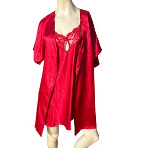 Vintage 80&#39;s nightgown robe set L Forever Young