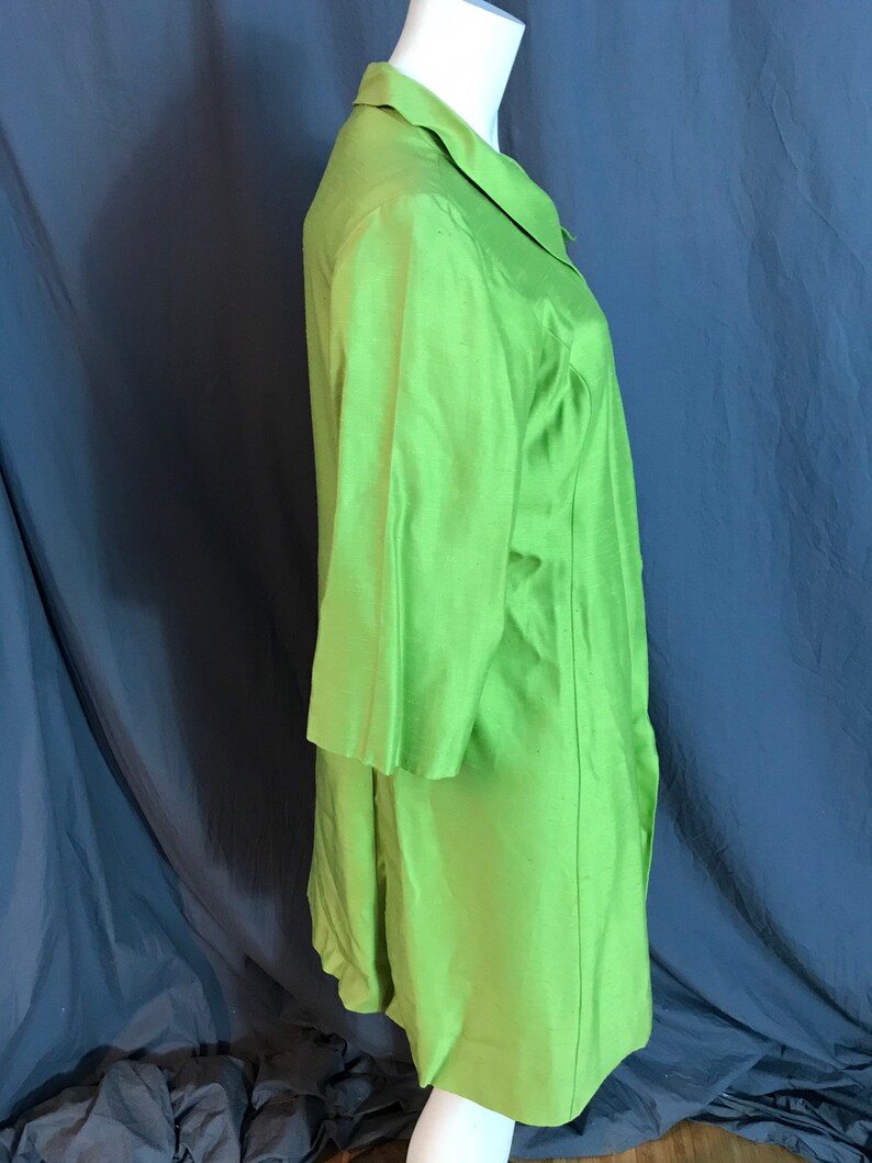 Vintage green 1960s Sylvia Ann dress and coat M Etsy