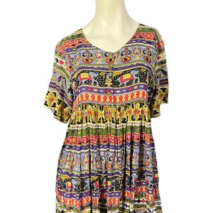 Vintage Papillon India hippie dress S