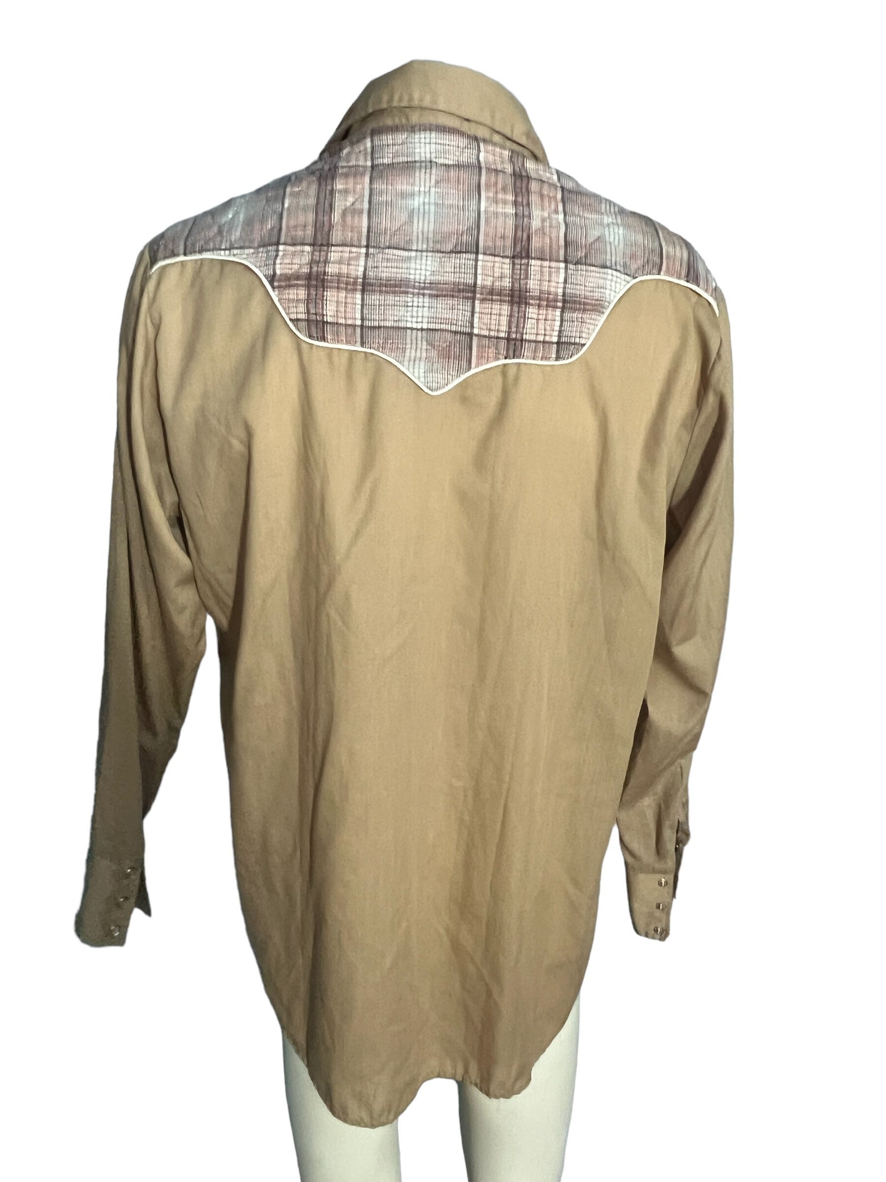 Vintage 70's Sears Cowboy Western Shirt XL - Etsy