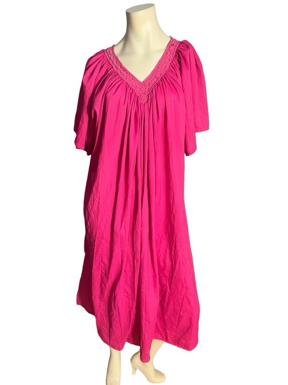 Vintage pink caftan dress one size - image 2