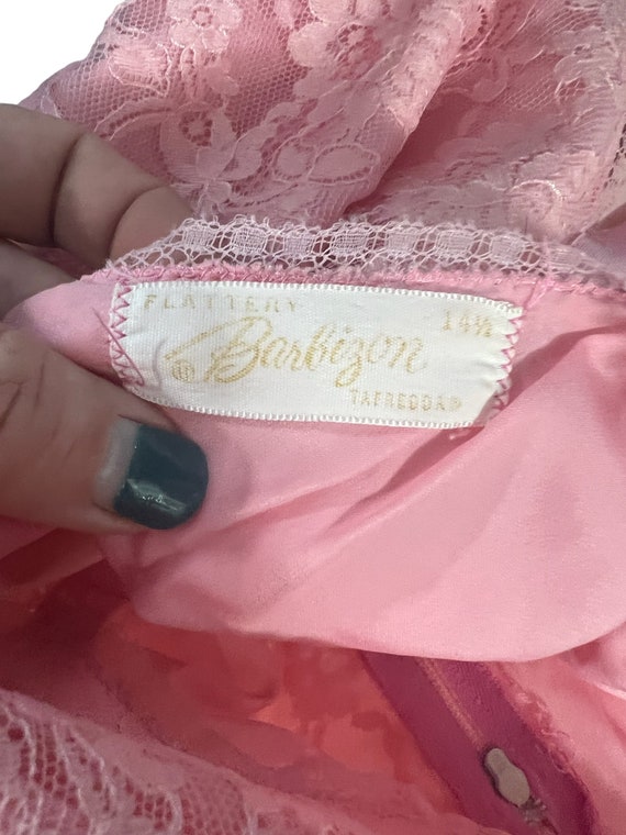 Vintage 50's pink slip Barbizon 14 1/2 L - image 7