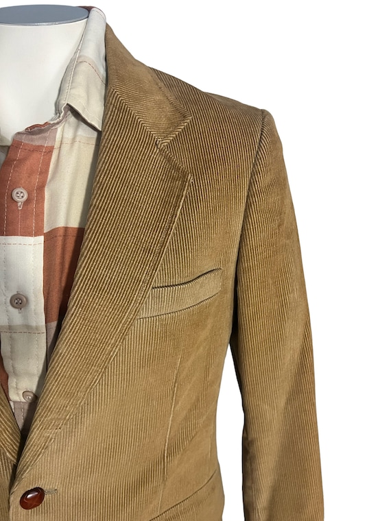 Vintage 70's 80's Corduroy suit jacket 38 R - image 3