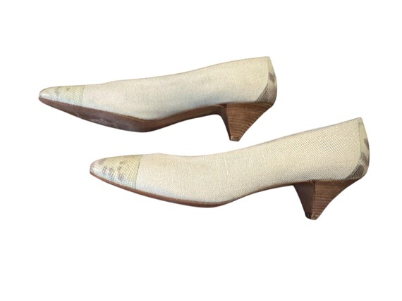 Vintage 80's tan heel shoes 9 N Anne Klein View 4
