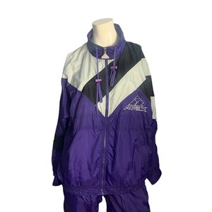 Vintage purple track suit ski suit Apex L image 1